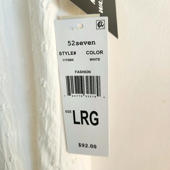 52seven white summer dress size LRG - Picture 4 of 4